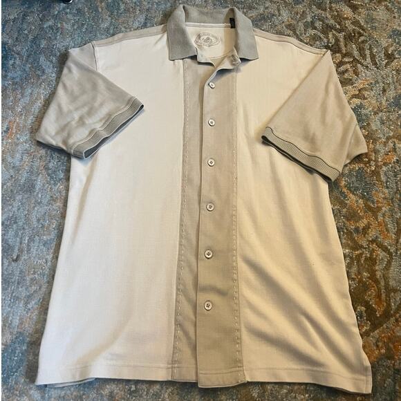 Nat Nast Luxury Men’s Silk Blend Short Sleeve Shirt, Size M - Picture 1 of 3